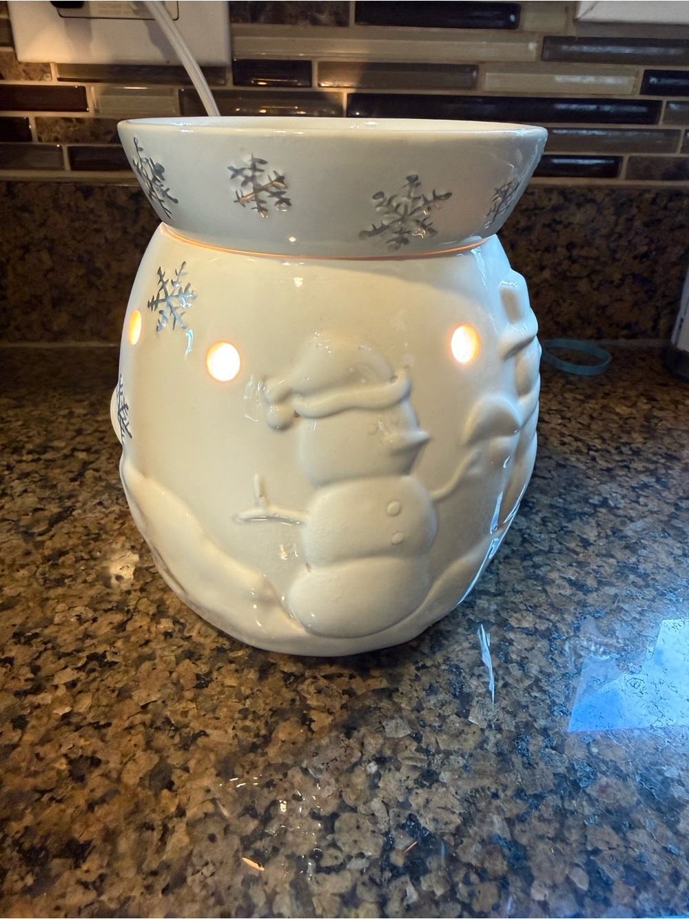 Scentsy Snow Day Snowman Candle Warmer